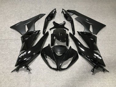 Negro Brillante 09-12 ZX6R Carenados Moto