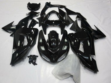 Negro Brillante Liso 06-07 ZX10R Carenados Moto