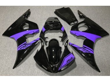 Negro Brillante & Morado 03-04 R6 Carenados Moto