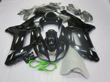 Negro Brillante Verde 07-08 ZX6R Carenados Moto