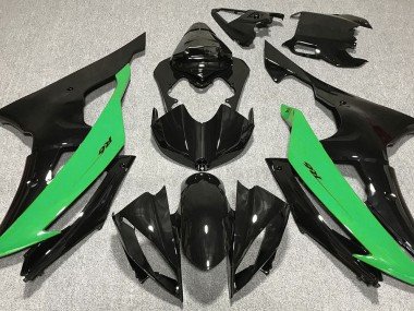 Negro Brillante & Verde 08-16 R6 Carenados Moto