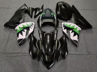 Negro Mate & Verde 04-05 ZX10R Carenados Moto