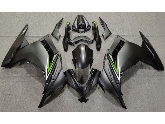 Negro Mate & Verde 13-18 Ninja 300 Carenados Moto