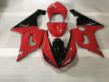 Negro Rojo 05-06 ZX6R Carenados Moto