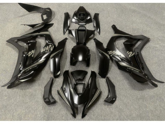 Negro Satinado & Gris 16-19 ZX10R Carenados Moto