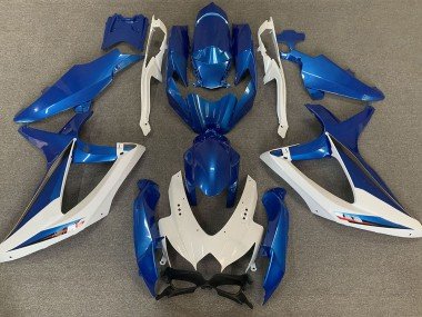 OEM Estilo Azul & Blanco 08-10 GSXR 600-750 Carenados Moto