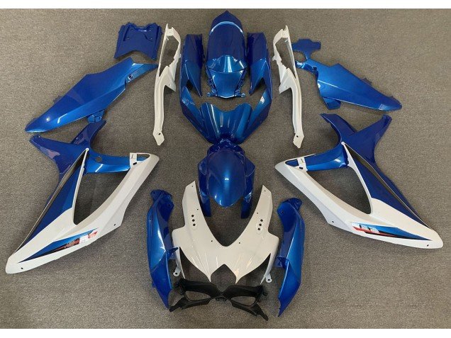 OEM Estilo Azul & Blanco 08-10 GSXR 600-750 Carenados Moto