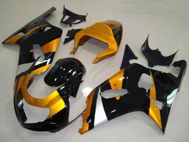 Oro & Negro 01-03 GSXR 600-750 Carenados Moto