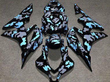 Personalizado Camuflaje Azul 07-08 CBR600RR Carenados Moto