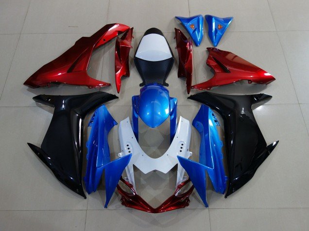 Personalizado Rojo Negro & Azul 11-24 GSXR 600-750 Carenados Moto