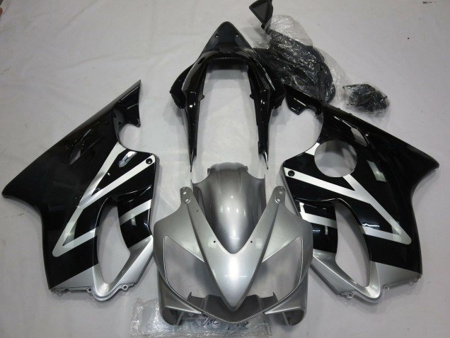 Plata & Negro 04-07 CBR600 F4i Carenados Moto