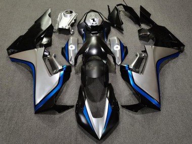 Plata & Negro & Azul 17-23 CBR1000RR Carenados Moto