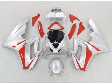 Plata & Rojo 06-08 Daytona 675 Carenados Moto