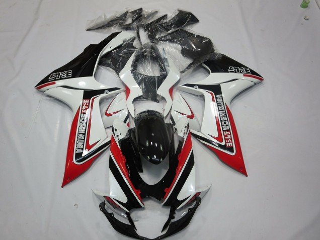 Rojo Blanco & Negro 11-24 GSXR 600-750 Carenados Moto