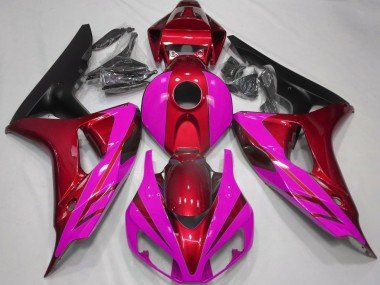 Rojo Brillante & Rosa 06-07 CBR1000RR Carenados Moto