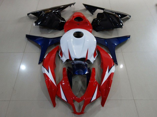 Rojo Brillo / Blanco 09-12 CBR600RR Carenados Moto