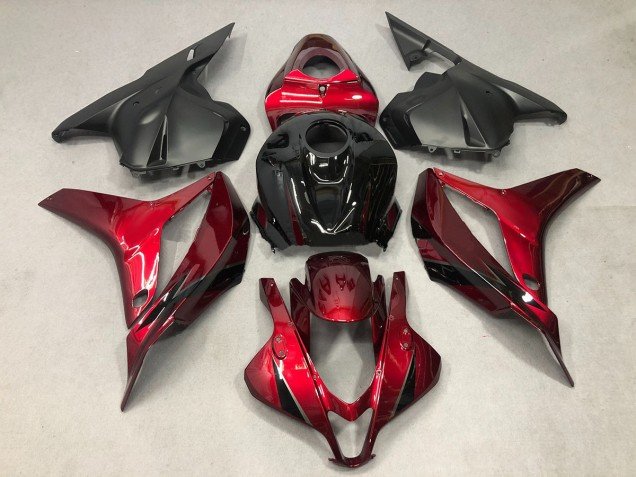 Rojo Intenso Con Negro 09-12 CBR600RR Carenados Moto