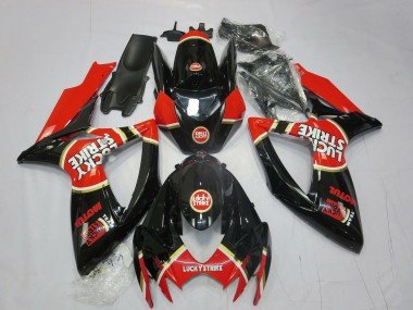 Rojo Lucky Strike 06-07 GSXR 600-750 Carenados Moto