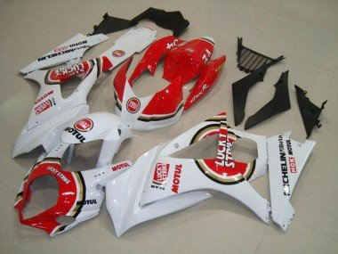 Rojo Lucky Strike 07-08 GSXR 1000 Carenados Moto