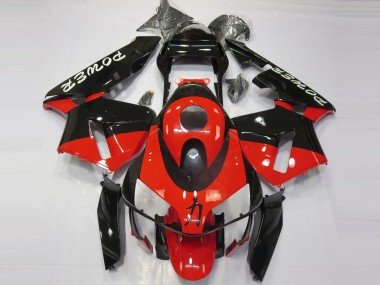 Rojo Negro Poder 03-04 CBR600RR Carenados Moto