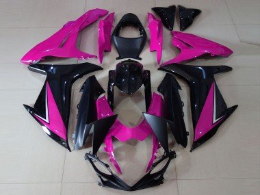 Rosa Brillante & Negro 11-24 GSXR 600-750 Carenados Moto