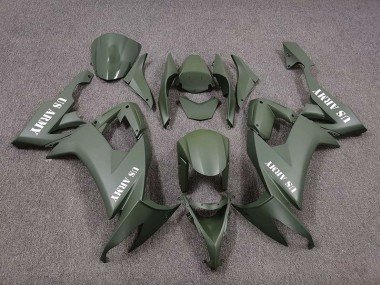 US Army Verde Mate 08-10 ZX10R Carenados Moto