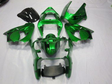 Verde 00-02 ZX6R Carenados Moto