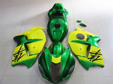 Verde & Amarillo 97-07 GSXR 1300 Carenados Moto