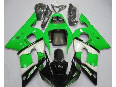 Verde Blanco & Negro 98-02 R6 Carenados Moto