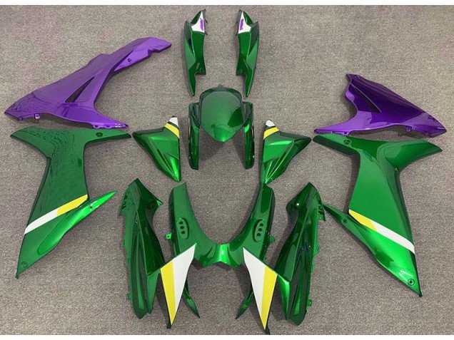 Verde Brillante & Morado 11-24 GSXR 600-750 Carenados Moto