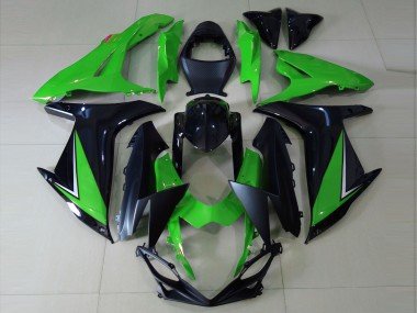 Verde Brillante & Negro 11-24 GSXR 600-750 Carenados Moto