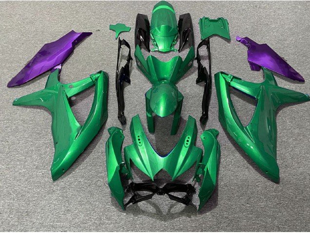 Verde & Morado 08-10 GSXR 600-750 Carenados Moto