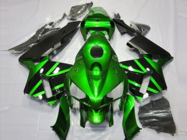 Verde & Negro 05-06 CBR600RR Carenados Moto