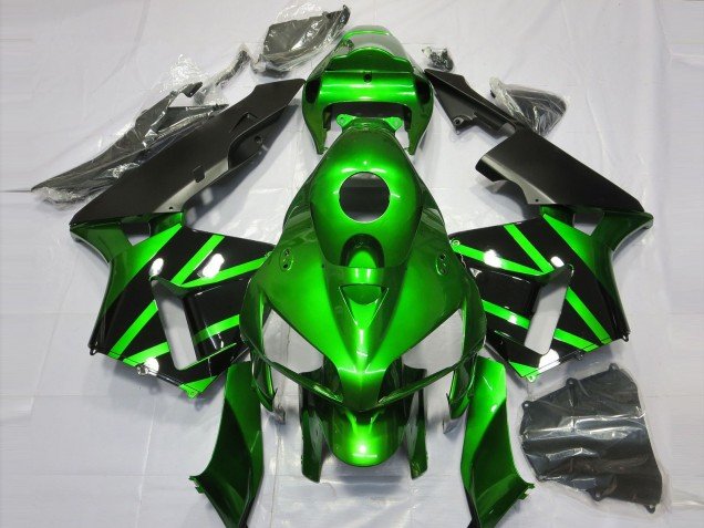 Verde & Negro 05-06 CBR600RR Carenados Moto