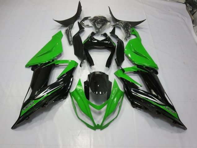 Verde Negro 13-18 ZX6R Carenados Moto