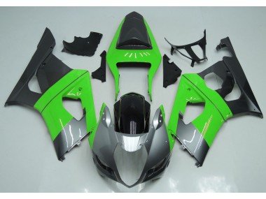 Verde Plata & Negro 03-04 GSXR 1000 Carenados Moto